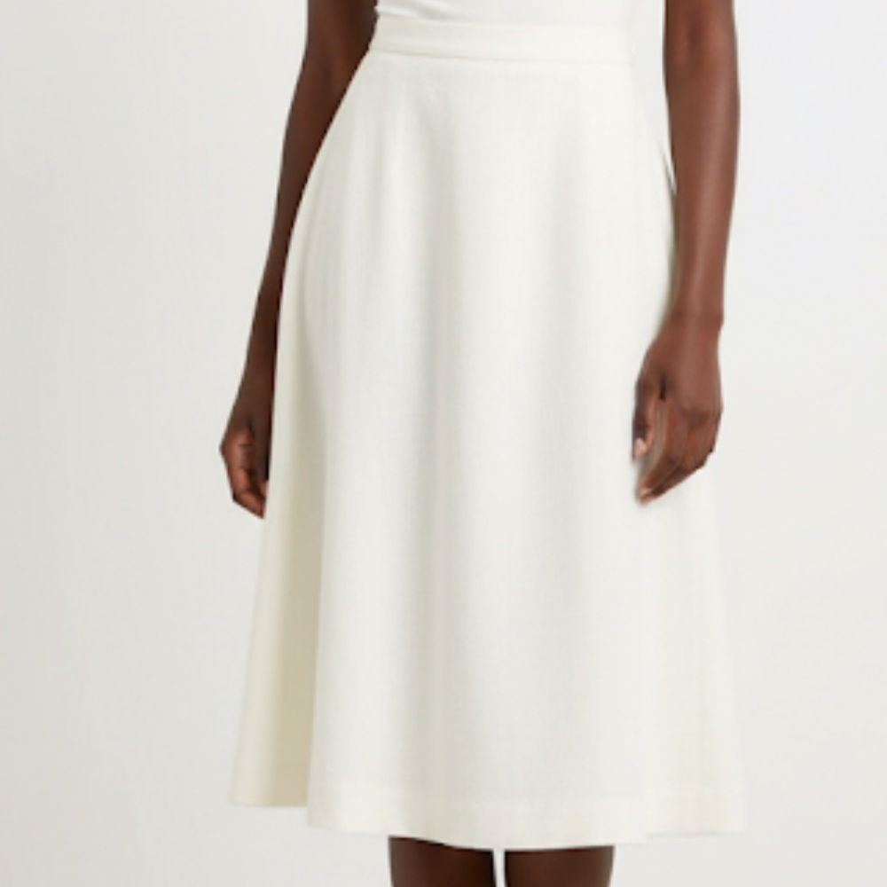 VINTAGE Off White A Line Skirt
